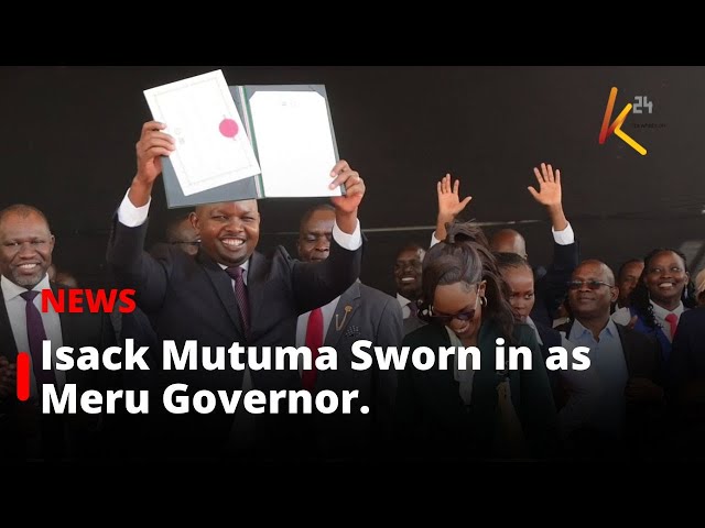 Isack Mutuma M'Enthikia Sworn in as Meru Governor.