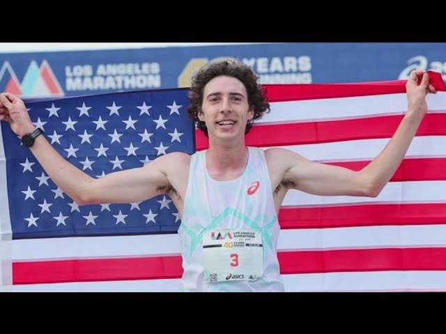 ⁣Chicago area native wins L.A. Marathon, first American winner in more than 30 years