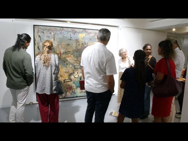 ⁣Vernissage de l’exposition Traversées contemporaines.