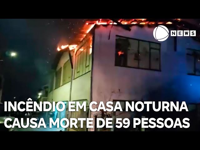 ⁣Incêndio em casa noturna causa morte de 59 pessoas