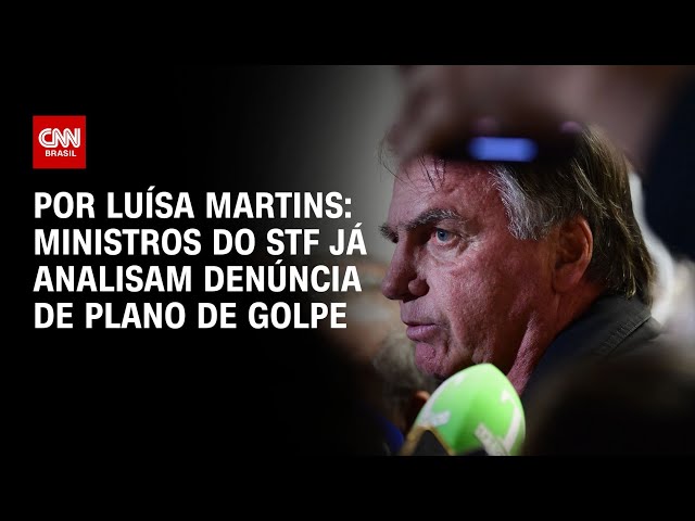 STF: Ministros já analisam denúncia de plano de golpe | LIVE CNN