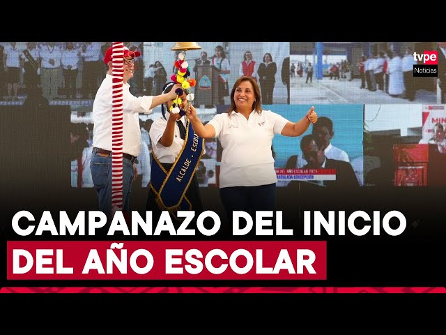 ⁣Presidenta Dina Boluarte encabeza ceremonia en Independencia por el inicio del año escolar 2025