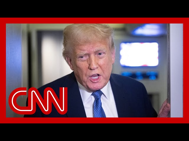 ⁣Reporter asks Trump if he defied judge's court order