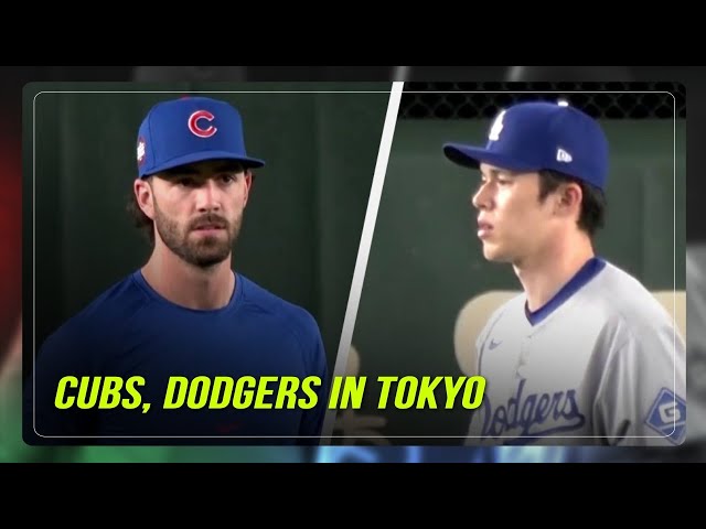 ⁣Dodgers, Cubs train for MLB opener in Tokyo