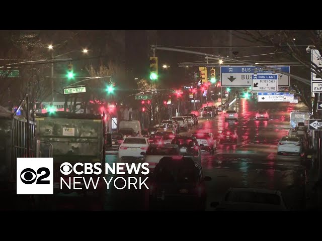 Tracking conditions as rain and wind roll through NYC