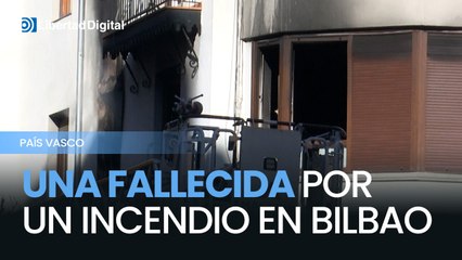 Siete personas evacuadas y una fallecida por el incendio de vivienda en Bilbao