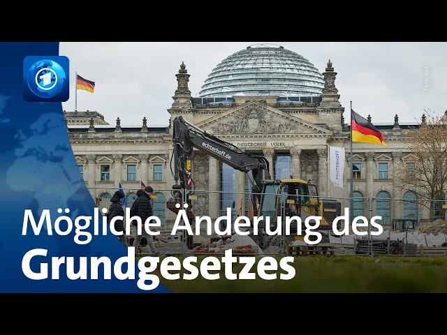 ⁣Grundgesetzänderung: Vor der Abstimmung über Finanzpaket im Bundestag