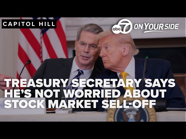 ⁣Treasury secretary says he's not worried amid stock market sell off