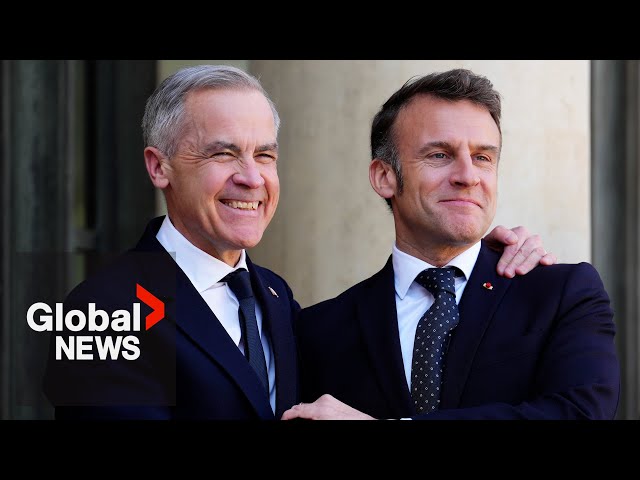 ⁣Canada must strengthen ties with "reliable allies" Carney tells Macron during Paris visit