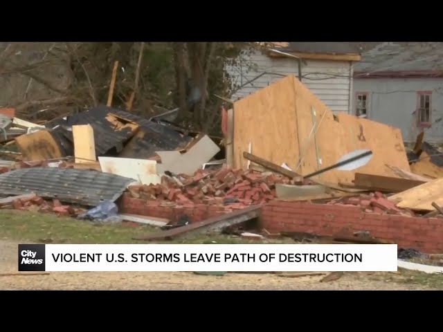 Violent U.S. storms leave trail of destruction