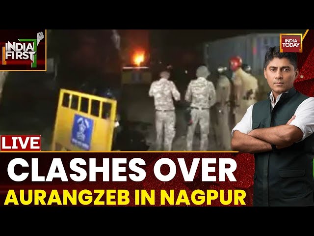 India First with Gaurav Sawant LIVE: Major Clash Erupts Between Two Groups in Nagpur Over Aurangzeb