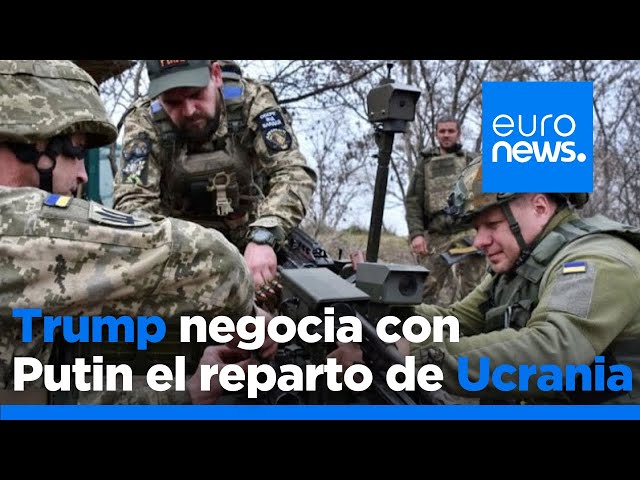 ⁣Trump asegura estar negociando con Putin el reparto de territorios ucranianos