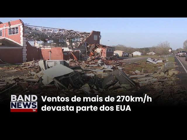 ⁣Tornados deixam cerca de 40 mortos nos EUA | BandNews TV