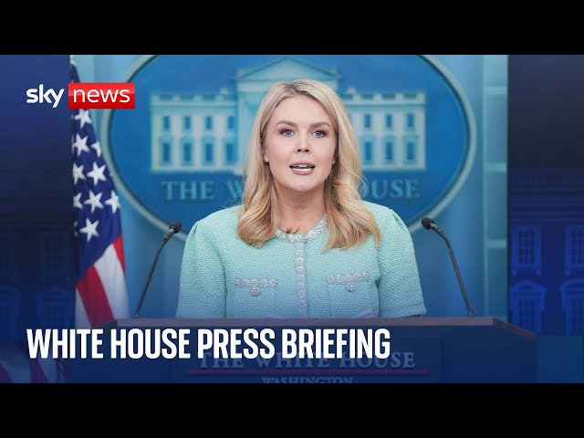 ⁣White House press briefing ahead of Donald Trump and Vladimir Putin's call tomorrow