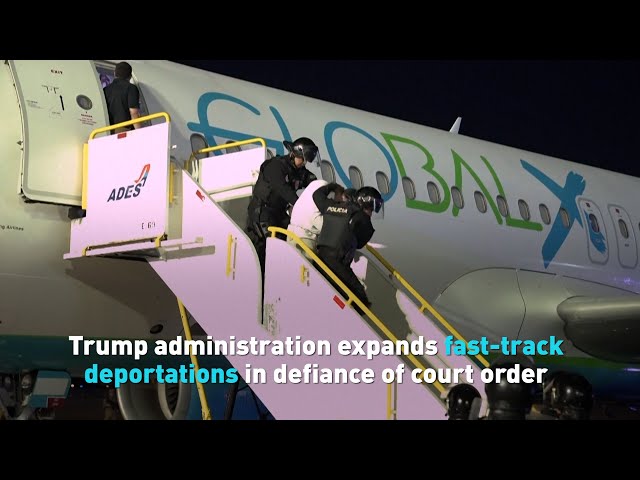 ⁣Trump administration expands fast-track deportations in defiance of court order