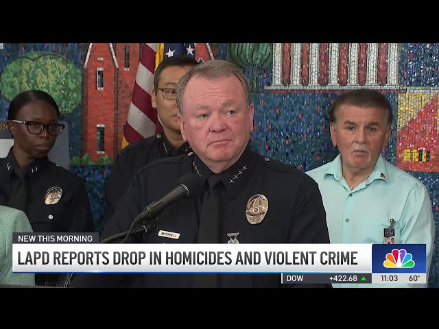 LAPD releases 2024 crime statistics