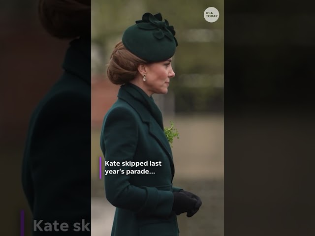 ⁣Princess Kate rocks festive green outfit at St. Patrick's Day parade #Shorts