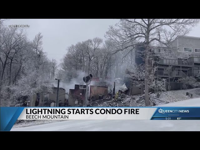 ⁣Man relives the morning a fire broke out at Beech Mountain condos