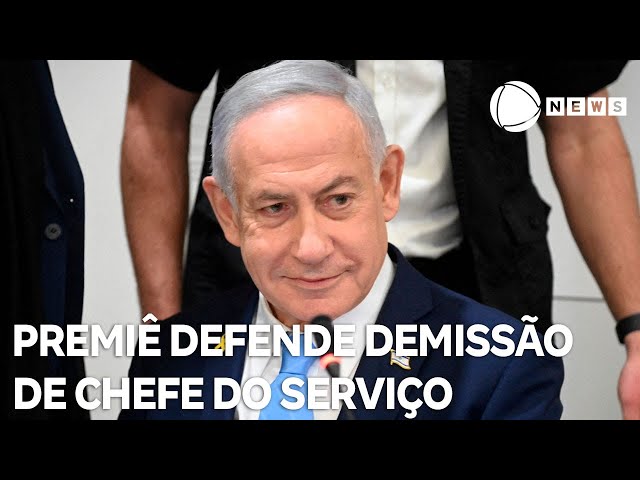 ⁣Netanyahu defende demissão de chefe do serviço de segurança