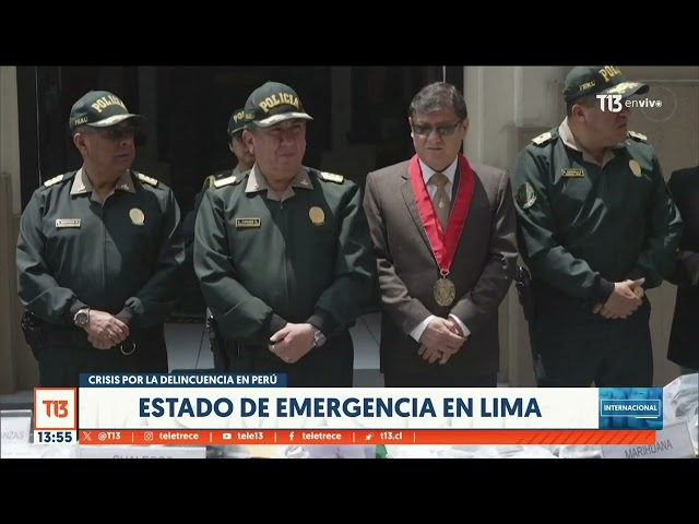 ⁣Estado de Emergencia en Lima ante crisis por la delincuencia en Perú