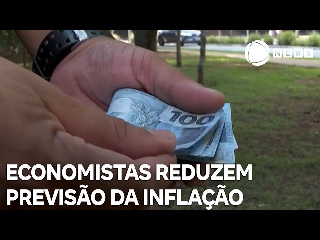 ⁣Economistas reduzem a previsão da inflação e de crescimento da economia brasileira para este ano