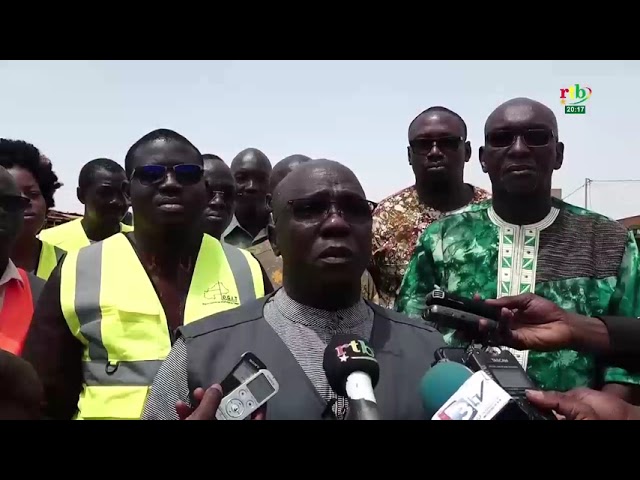 ⁣Visites de chantiers: le ministre des Infrastructures constate l’avancement des travaux à Ouaga