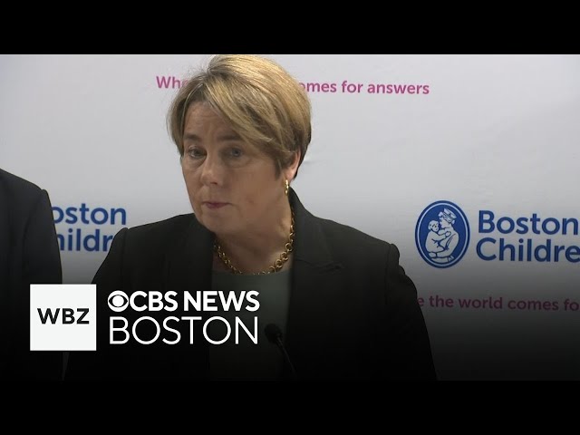 Gov. Healey visits Boston Children's Hospital to see how NIH cuts will impact care