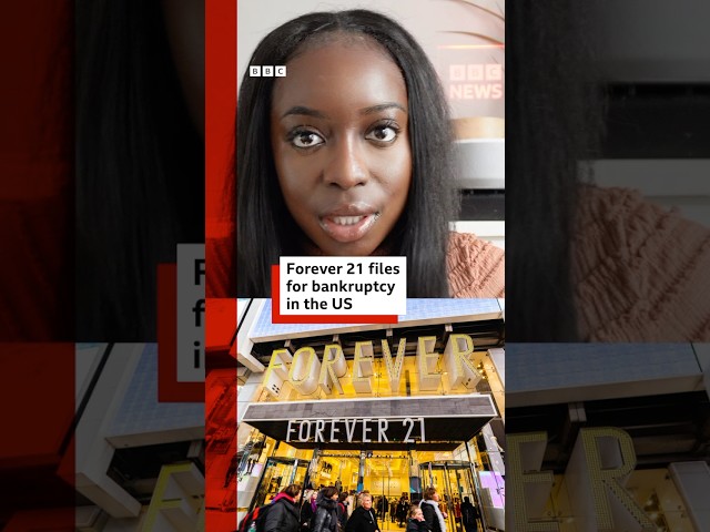 ⁣Forever 21 files for bankruptcy in the US. #US #Forever21 #BBCNews