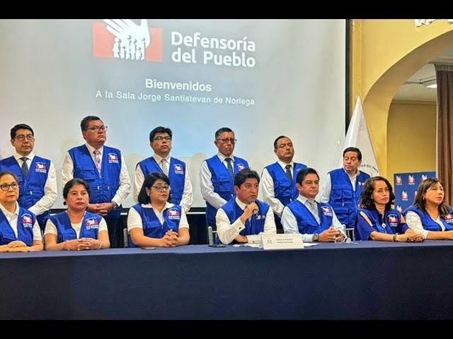 ⁣Defensoría del Pueblo emite pronunciamiento frente a ola de criminalidad