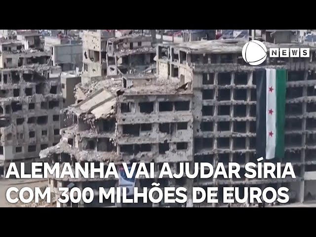 ⁣Alemanha vai auxiliar a Síria com 300 milhões de euros