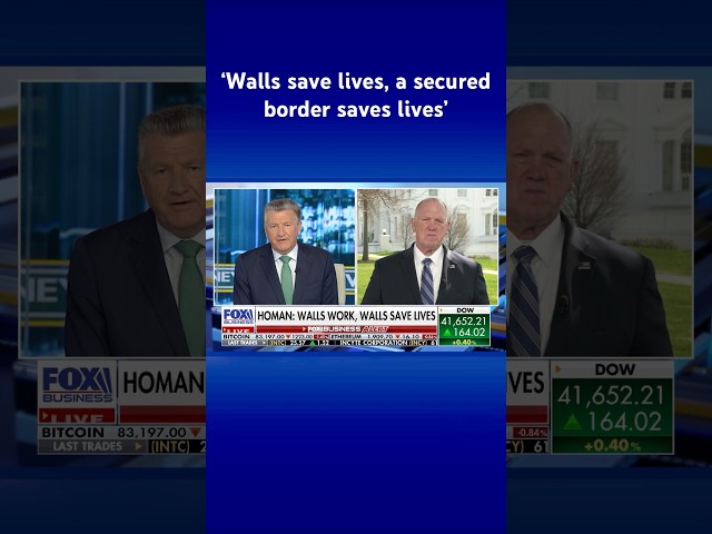 ⁣'WALLS WORK': Tom Homan highlights border wall's importance, says it 'saves live