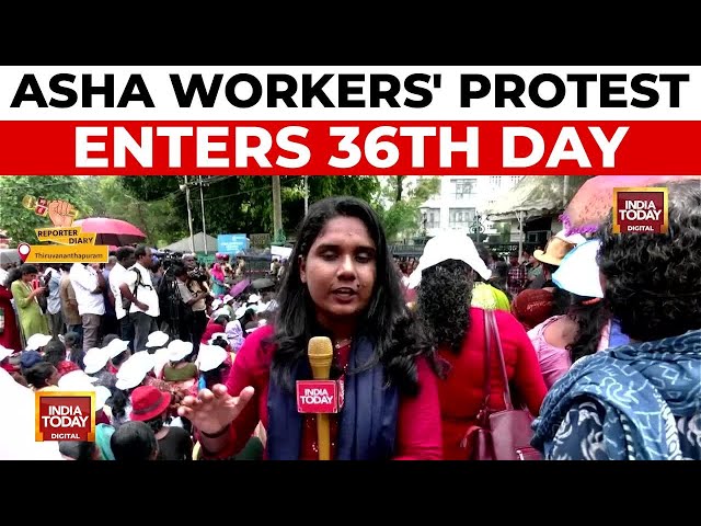 ⁣ASHA Workers Block Kerala Secretariat Gates in 36-Day Protest for Better Pay and Benefits