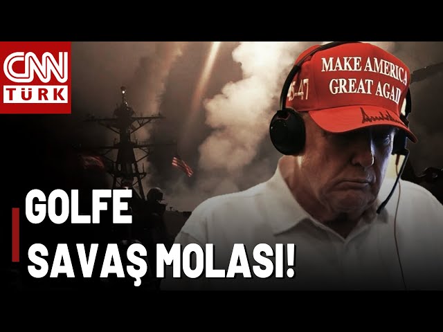 ⁣Trump Golf Oynarken 'SAVAŞ MOLASI' Aldı! Yemen'den Gelen Görüntüleri Canlı İzledi...