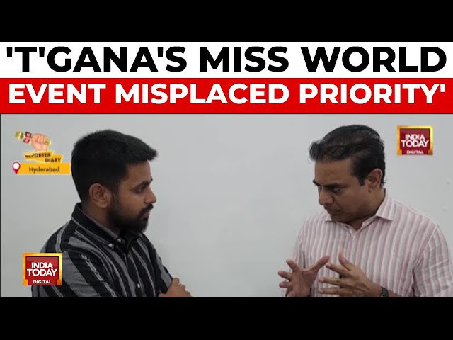 ⁣KTR Slams Telangana CM Over Miss World Event Amidst Financial Crunch | India Today