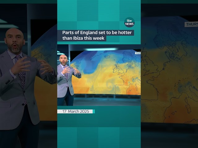 ⁣Parts of England set to be hotter than Ibiza this week | ITV News