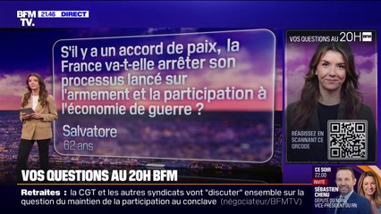 ⁣VOS QUESTIONS AU 20H - Faudra-t-il réarmer la France si un accord de paix en Ukraine est signé?