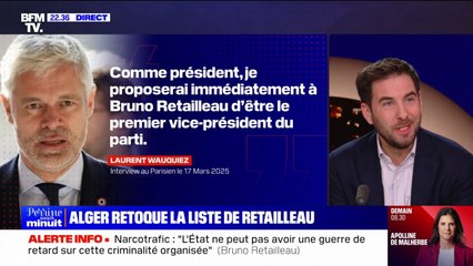 L'ŒIL DE RAPHAËL - Les vives critiques de Laurent Wauquiez contre le gouvernement