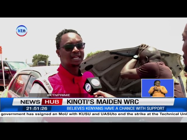 Rally driver Timothy Kinoti fastens WRC preparations