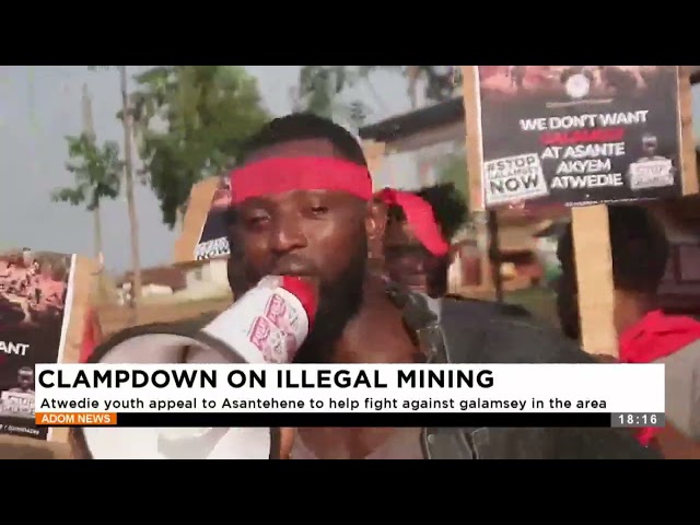 ⁣Clampdown on Illegal Mining: Atwedi youth appeal to Asantehene to help fight against galamsey.