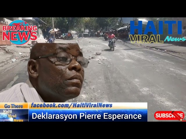 ⁣Flash! Dènye deklarasyon Pierre Esperance sou dosye g@ang yo