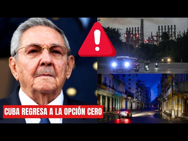 ⁣Cuba regresa a la OPCIÓN CERO tras el Colapso de la red eléctrica y más de 10 millones sin luz