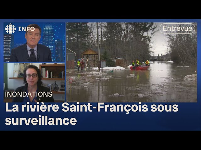 ⁣État d’urgence à Drummondville à cause des inondations : entrevue avec la mairesse Lacoste