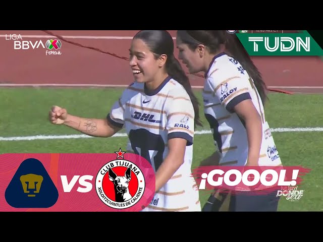 ¡EL PRIMERO! Pumas anota de contragolpe | Pumas 1-0 Tijuana | Liga MX Femenil - J12 CL2025 | TUDN