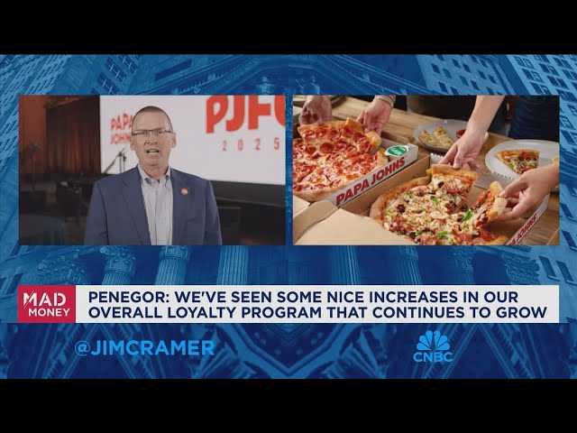 ⁣Papa John's CEO Todd Penegor goes one-on-one with Jim Cramer