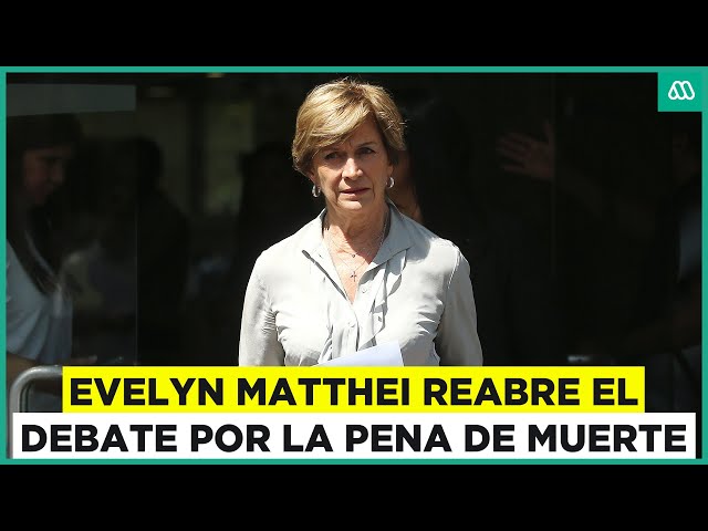 ⁣Polémica tras dichos de Matthei por la pena de muerte