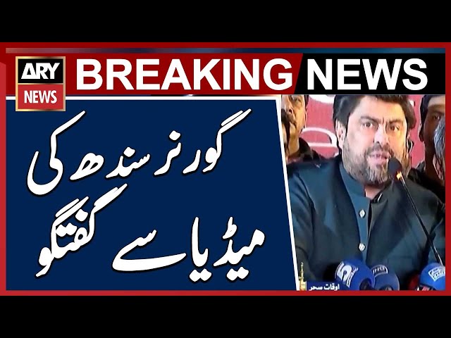 ⁣Karachi: Governor Sindh Kamran Tessori's Media Talk in North Nazimabad