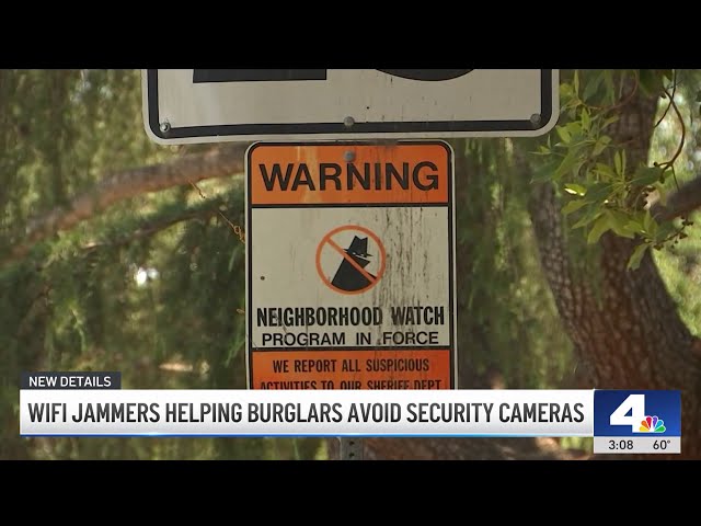 WiFi jammers helping burglars avoid security cameras